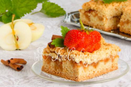 Тертый пирог с яблоками. Приготовление блюда по шагам с фото: