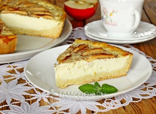 Песочный пирог с творогом