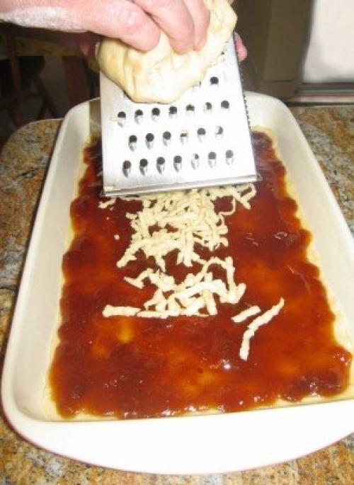 Тертый пирог с вареньем