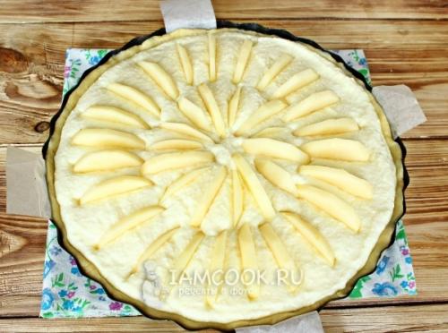 Песочный пирог с творогом