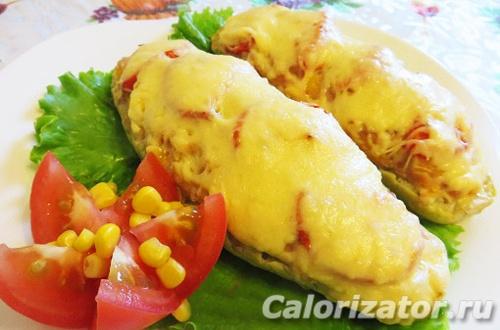 Кабачки фаршированные курицей калорийность. Кабачки, фаршированные куриным фаршем и рисом
