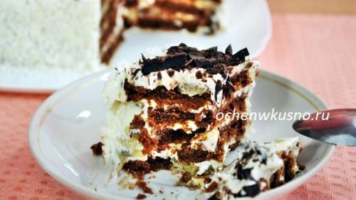 Шоколадно-творожный торт из печенья. Торт БЕЗ ВЫПЕЧКИ из печенья (шоколадно-творожный)
