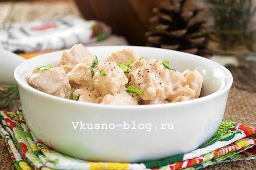 Куриное филе в сметанном соусе. Рецепт куриного филе в сметанном соусе
