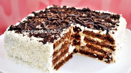 Шоколадно-творожный торт из печенья. Торт БЕЗ ВЫПЕЧКИ из печенья (шоколадно-творожный)