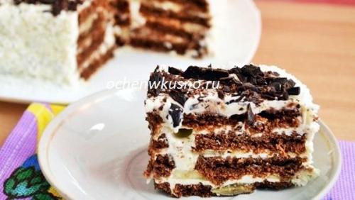 Шоколадно-творожный торт из печенья. Торт БЕЗ ВЫПЕЧКИ из печенья (шоколадно-творожный)