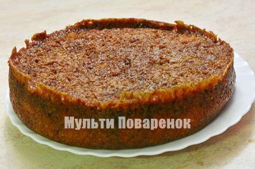 Шоколадно-творожный пирог в мультиварке