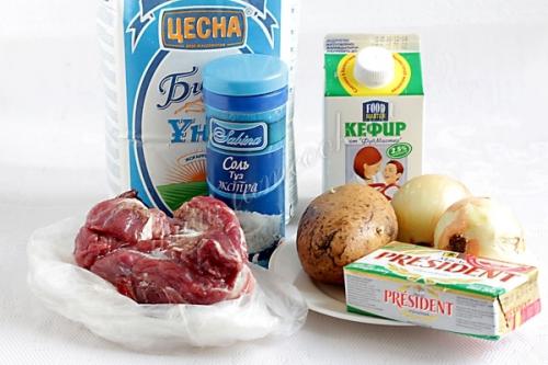 Как приготовить татарский пирог с мясом и картошкой. Татарские пирожки с мясом и картофелем