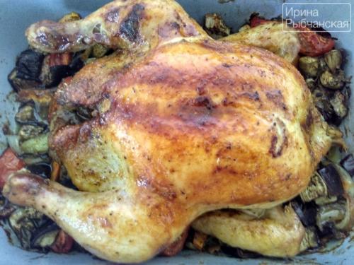 Рецепт курицы с баклажанами и помидорами в духовке. Вкуснейшая запеченная в духовке курица с баклажанами и помидорами