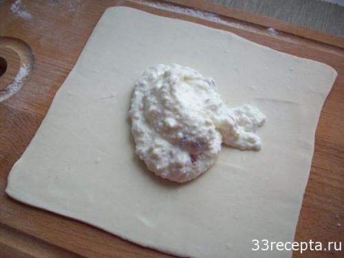 Слоеное тесто булочки с творогом. Булочки из слоеного теста с творогом и цукатами