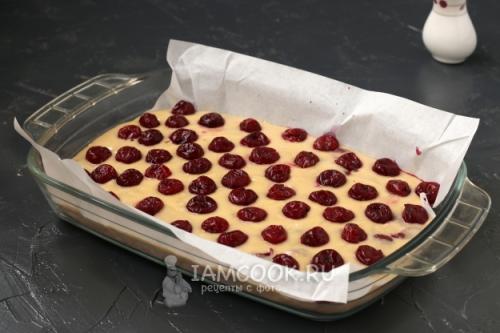 Рецепт пирога с вишней на кефире. Простой пирог с вишней на кефире