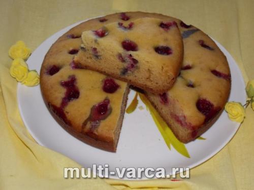 Пирог на кефире с вишней в мультиварке. Пирог на кефире с вишней