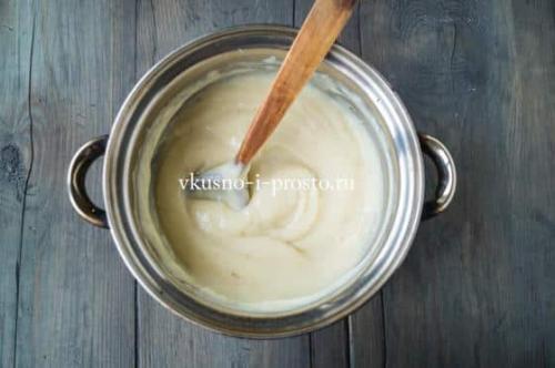 Творожный торт на сковороде с творожным кремом. Творожный торт на сковороде с заварным кремом