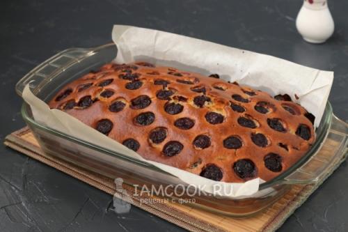 Рецепт пирога с вишней на кефире. Простой пирог с вишней на кефире