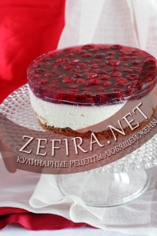 Торт с творожным суфле и вишней. Рецепт торта-суфле с вишней