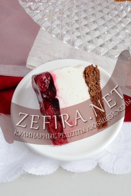 Торт с творожным суфле и вишней. Рецепт торта-суфле с вишней