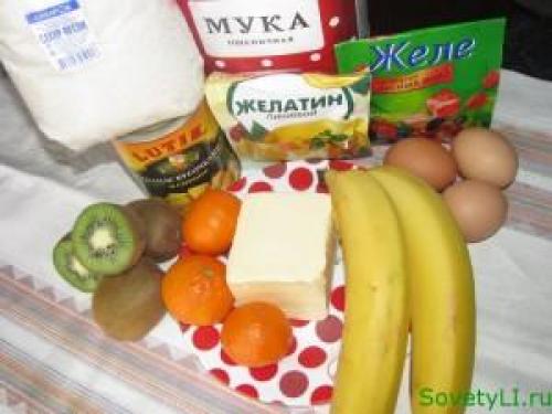 Бисквитный торт с творожным суфле и желе. Творожный торт-суфле «Фруктовая фантазия»