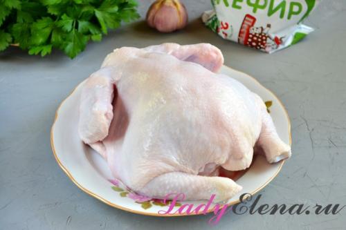 Курица маринованная в кефире запеченная в духовке. Курица в кефире в духовке