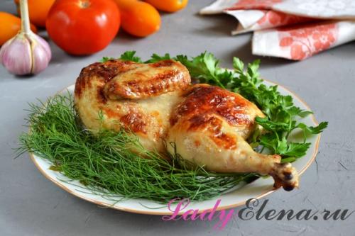 Курица маринованная в кефире запеченная в духовке. Курица в кефире в духовке