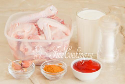 Курица маринованная в кефире и запеченная. Курица в кефире в духовке