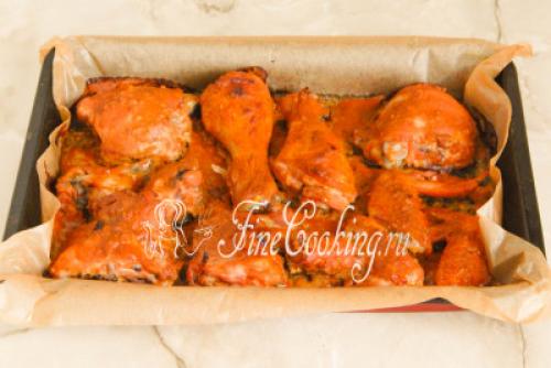 Курица маринованная в кефире и запеченная. Курица в кефире в духовке