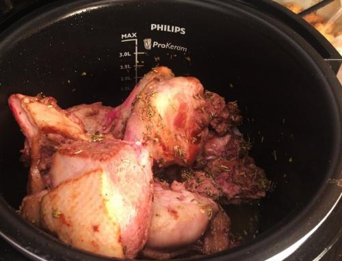 Утка с яблоками и апельсинами в мультиварке. Утка под апельсинами в мультиварке