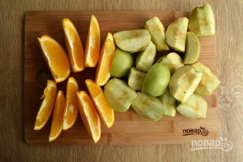 Утка кусочками с яблоками и апельсинами. Утка с яблоками и апельсинами