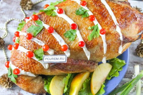 Утка с яблоками и апельсинами в духовке. Рецепт: утка с яблоками и апельсинами в духовке