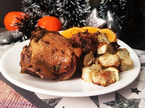 Утка с яблоками и апельсинами в мультиварке. Утка под апельсинами в мультиварке