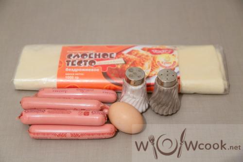 Цветы из слоеного теста и сосисок. Красивые и вкусные сосиски в слоеном тесте, пошаговый фото-рецепт