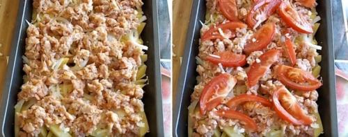 Мясо по-французски с картошкой в духовке. Картошка по-французски с фаршем в духовке