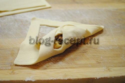 Рецепты из слоёного теста с яблоками. Ингредиенты: