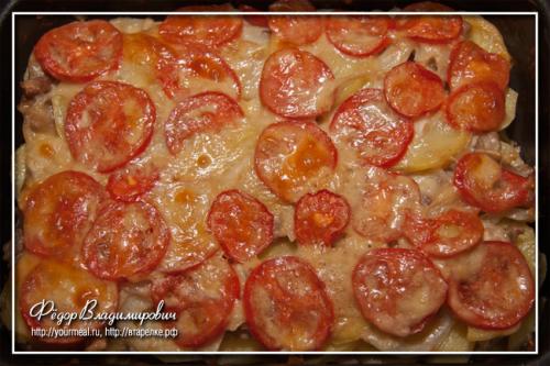 Чем заменить майонез в мясе по-французски. Мясо по-французски. Без майонеза.