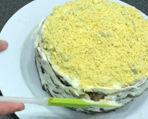 Печеночный торт с морковью и грибами. Рецепт печеночного торта с грибами