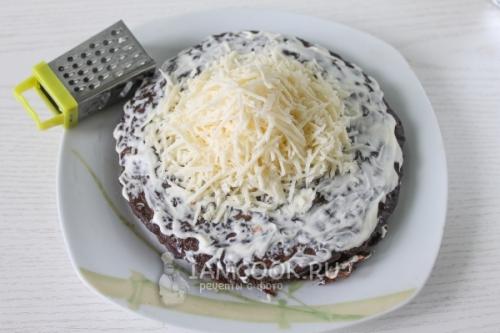 Печёночный торт из свиной печени рецепт. Печеночный торт из свиной печени