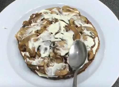 Печеночный торт с морковью и грибами. Рецепт печеночного торта с грибами