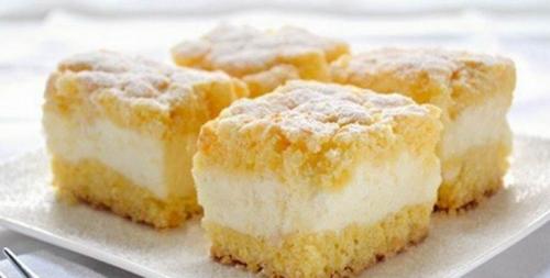 Творожно-лимонный пирог вкусно и быстро. Легкий творожный пирог