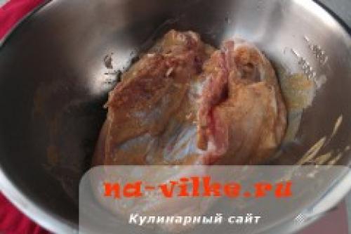 Куриная грудка в рукаве. Ингредиенты: