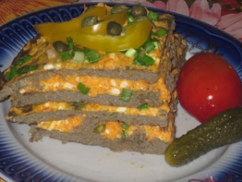 Печеночный торт с плавленым сыром. Печеночный торт с плавленным сыром. Необычный рецепт закуски для праздничного стола