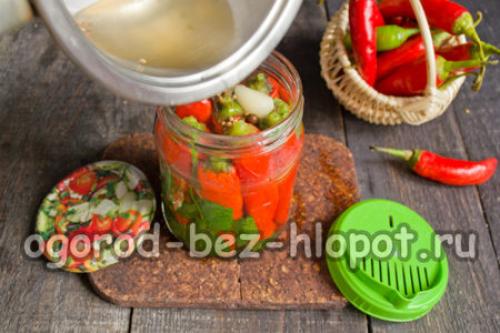 Маринованный острый перец на зиму по-армянски. Маринованный острый перец по-армянски