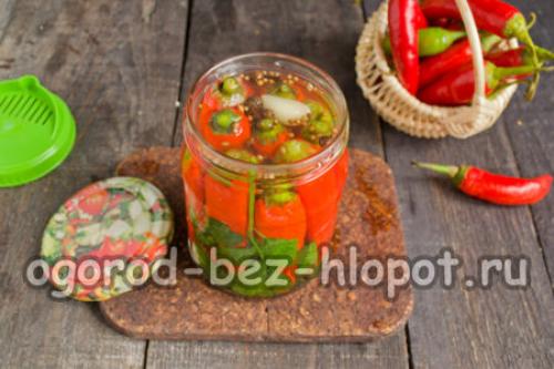 Маринованный острый перец на зиму по-армянски. Маринованный острый перец по-армянски
