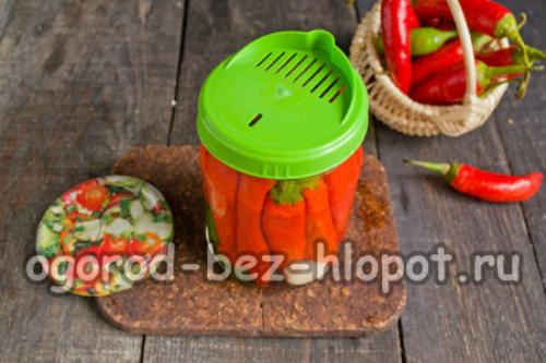 Маринованный острый перец на зиму по-армянски. Маринованный острый перец по-армянски