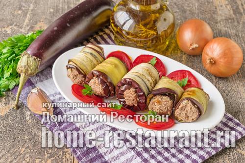 Рулетики из баклажанов. Рулетики из баклажанов с разными начинками