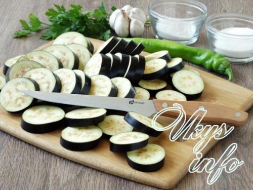 Закуска из маринованных баклажан и перцев-гриль. Маринованные баклажаны с перцем гриль