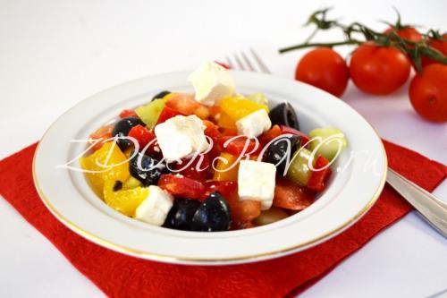 Салат пекинская капуста огурец брынза. Рецепт 1, классический: греческий салат с брынзой