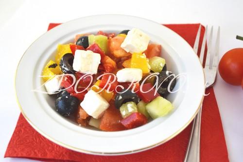 Салат пекинская капуста огурец брынза. Рецепт 1, классический: греческий салат с брынзой