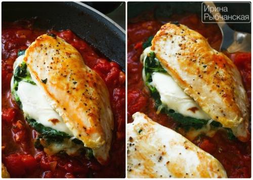 Куриная грудка фаршированная сыром и зеленью в духовке рецепт. Фаршированная куриная грудка — мои излюбленные рецепты