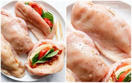 Куриная грудка фаршированная сыром и зеленью в духовке рецепт. Фаршированная куриная грудка — мои излюбленные рецепты