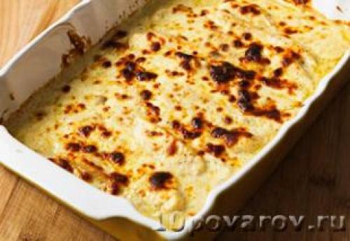 Куриное филе в духовке со сметаной. Куриное филе запеченное в сметане