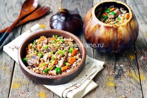 Гречка с мясом и сыром в горшочке. Гречка с мясом в горшочке