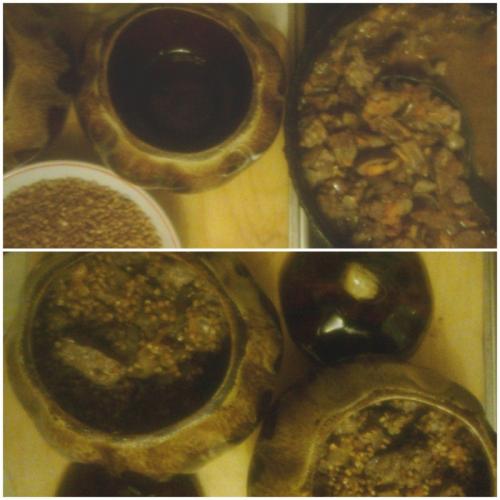 Гречка с мясом и грибами в горшочках